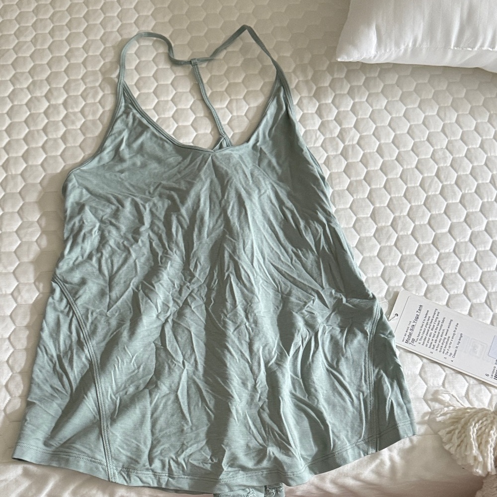 lululemon athletica Light Green Tank Top